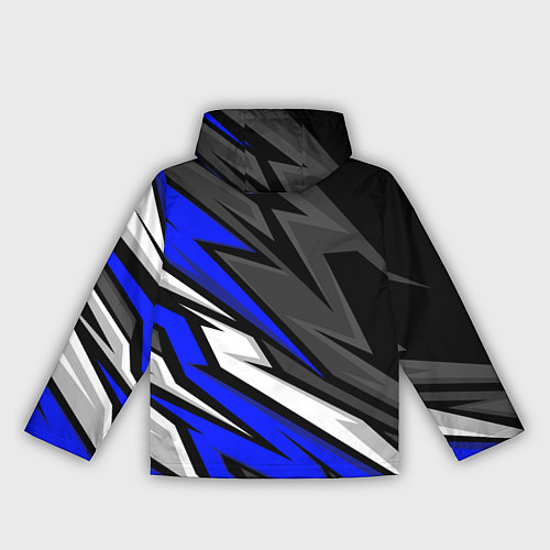 Женская ветровка Volkswagen - Синяя абстракция / 3D-Черный – фото 2