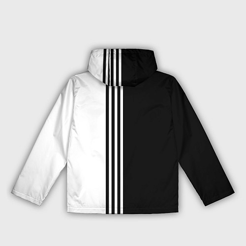 Женская ветровка Спорт три полоски / 3D-Черный – фото 2