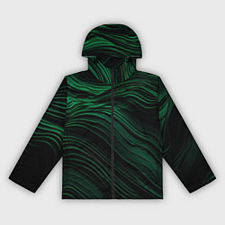 Ветровка с капюшоном женская Dark green texture, цвет: 3D-черный