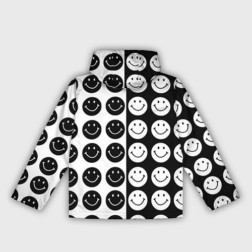 Женская ветровка Smiley black and white / 3D-Черный – фото 2