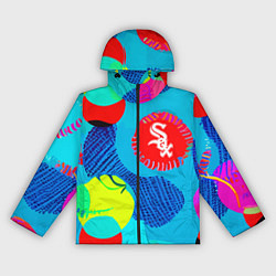 Ветровка с капюшоном женская Chicago White Sox - baseball team, цвет: 3D-черный
