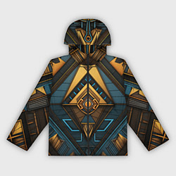 Ветровка с капюшоном женская Узор в египетском стиле, цвет: 3D-черный