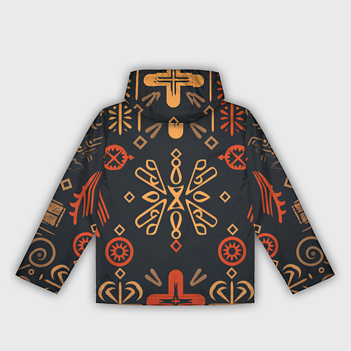 Женская ветровка Орнамент в славянском стиле / 3D-Черный – фото 2