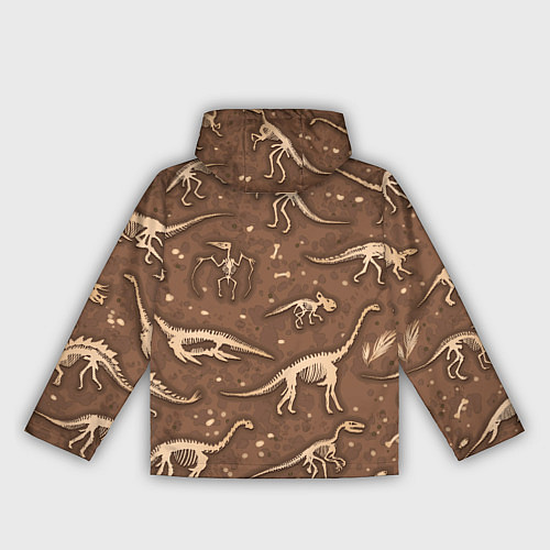 Женская ветровка Dinosaurs bones / 3D-Черный – фото 2