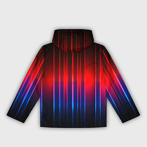 Женская ветровка Неоновый узор неоновая шкала / 3D-Черный – фото 2