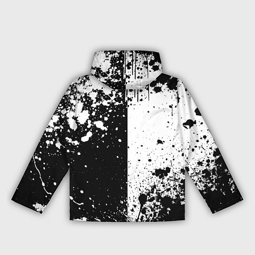 Женская ветровка Берсерк знак жертвы - черно-белые брызги / 3D-Черный – фото 2