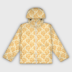 Ветровка с капюшоном женская Рычания тигра, цвет: 3D-белый