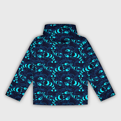 Женская ветровка Голубые раки / 3D-Черный – фото 2