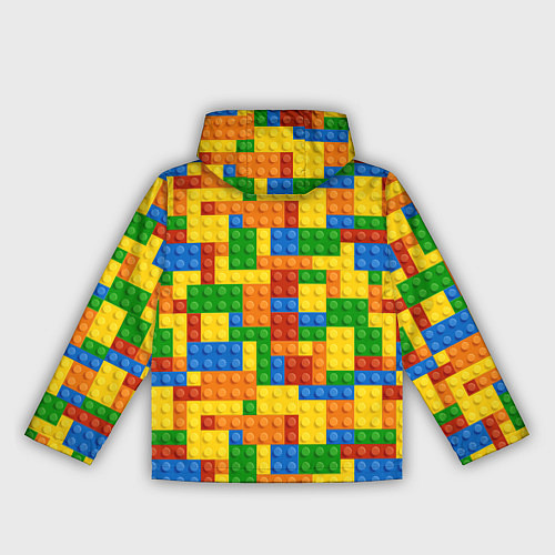 Женская ветровка Лего - разноцветная стена / 3D-Черный – фото 2