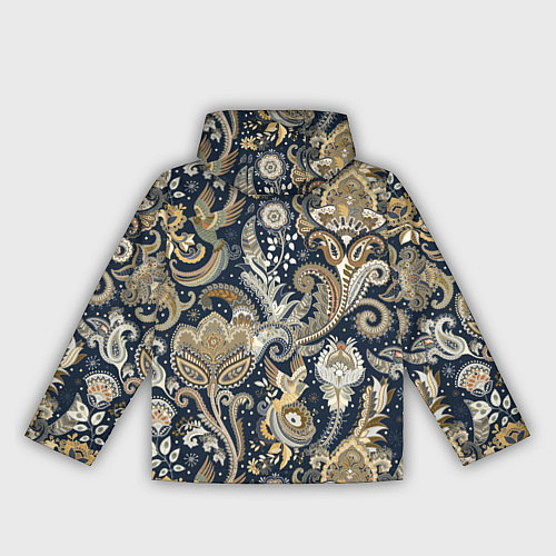 Женская ветровка Индийские этнические узоры пейсли / 3D-Черный – фото 2