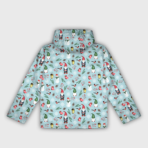 Женская ветровка Новогодние акварельные гномы / 3D-Черный – фото 2