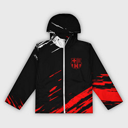 Ветровка с капюшоном женская Барселона краски, цвет: 3D-белый