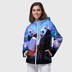 Ветровка с капюшоном женская Кунг-фу Панда Friend, цвет: 3D-белый — фото 2