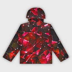 Женская ветровка Красное разбитое стекло