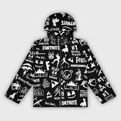 Ветровка с капюшоном женская Fortnite alllogo black, цвет: 3D-черный