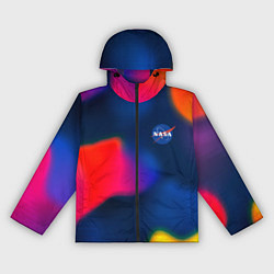 Ветровка с капюшоном женская Nasa gradient sportcolor, цвет: 3D-черный