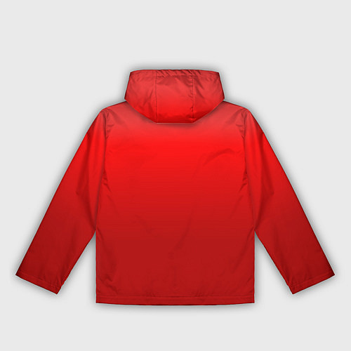 Женская ветровка Кроваво-красный градиент / 3D-Черный – фото 2