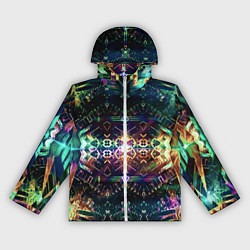 Ветровка с капюшоном женская Медитативный арт, цвет: 3D-белый