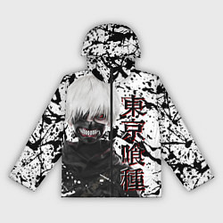 Ветровка с капюшоном женская Kaneki Ken - Токийский Гуль, цвет: 3D-черный