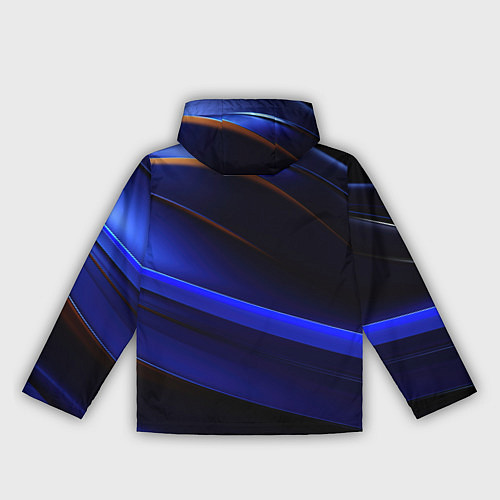 Женская ветровка Синее свечение на абстрактном фоне / 3D-Черный – фото 2