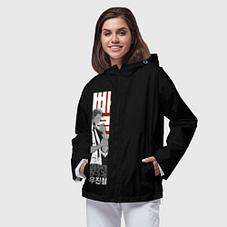 Ветровка с капюшоном женская Hunters Association Woo Jin Chul, цвет: 3D-черный — фото 2