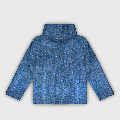 Женская ветровка Синий Джинс / 3D-Черный – фото 2