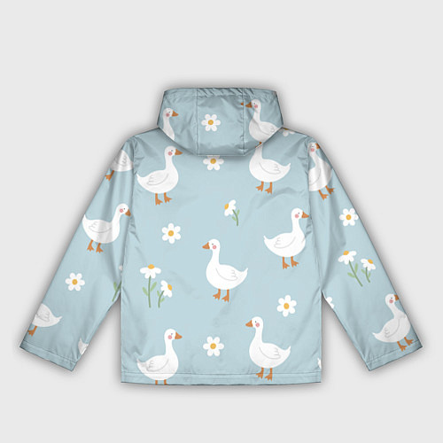 Женская ветровка Гусиный узор / 3D-Черный – фото 2