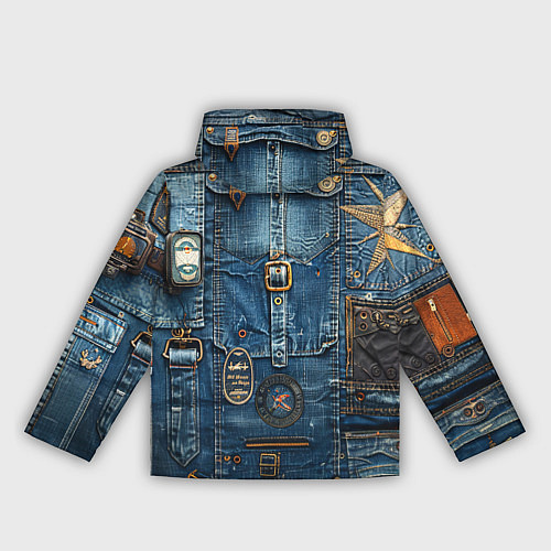 Женская ветровка Джинсы лётчика-авиатора / 3D-Черный – фото 2