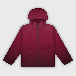 Ветровка с капюшоном женская Градиент тёмный вишнёвый, цвет: 3D-черный