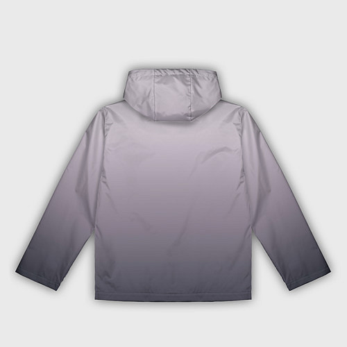 Женская ветровка Бледный серо-пурпурный градиент / 3D-Черный – фото 2
