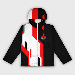 Ветровка с капюшоном женская Mitsubishi red uniform, цвет: 3D-белый