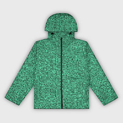 Женская ветровка Мозаика нефритовый зелёный