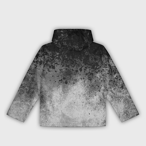 Женская ветровка Абстракция - серые чернила / 3D-Черный – фото 2