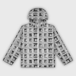 Ветровка с капюшоном женская Эстетика хрущёвки, цвет: 3D-белый