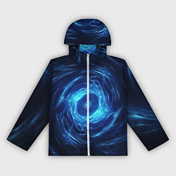 Женская ветровка Взрыв синий геометрической абстракции