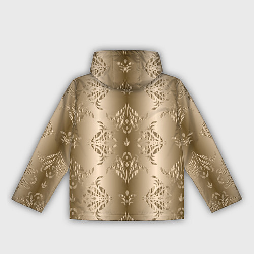 Женская ветровка Коричневый градиент с узором / 3D-Черный – фото 2