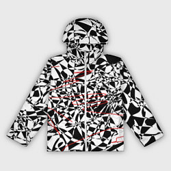 Ветровка с капюшоном женская Графика, цвет: 3D-белый
