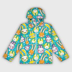Женская ветровка Разноцветные зайцы