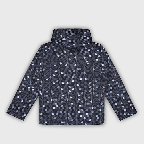 Женская ветровка Соты металлический синий / 3D-Черный – фото 2