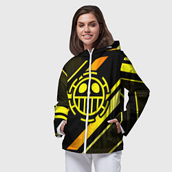 Ветровка с капюшоном женская One Piece anime color, цвет: 3D-белый — фото 2