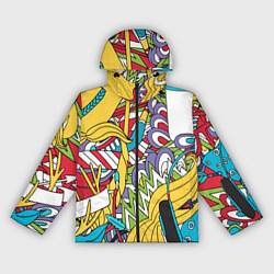 Ветровка с капюшоном женская Летние мотивы, цвет: 3D-черный