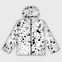 Ветровка с капюшоном женская Черные пятна, цвет: 3D-черный
