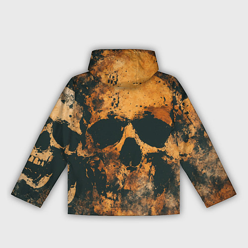 Женская ветровка Гранжевые черепа / 3D-Черный – фото 2