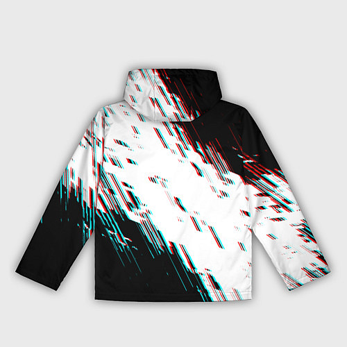 Женская ветровка Glitch effect / 3D-Черный – фото 2