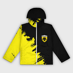 Ветровка с капюшоном женская AEK sport color yellow, цвет: 3D-белый