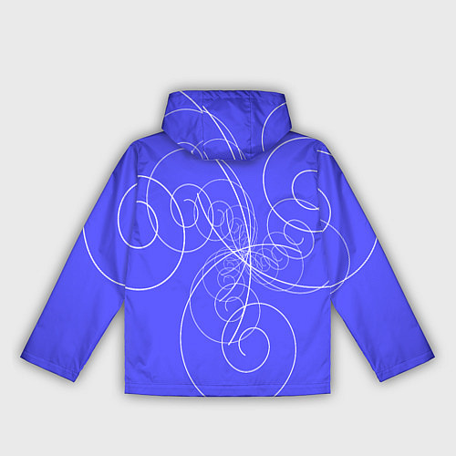 Женская ветровка Спирали расходящиеся в стороны / 3D-Черный – фото 2