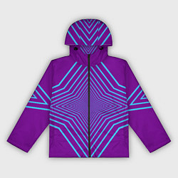 Ветровка с капюшоном женская Четырёх конечная звезда, цвет: 3D-черный