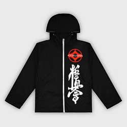 Ветровка с капюшоном женская Карате кёкусин логотип, цвет: 3D-белый