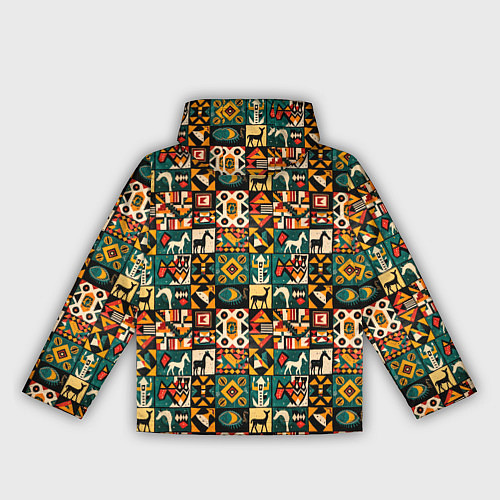 Женская ветровка Африканские паттерн животные / 3D-Черный – фото 2