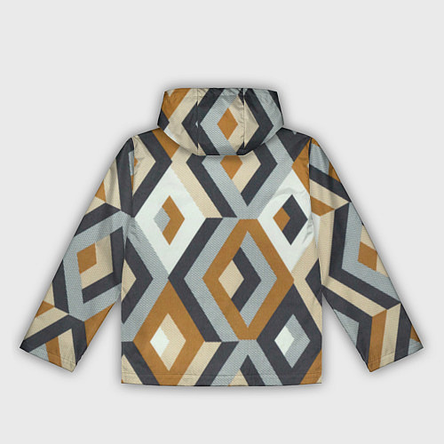 Женская ветровка Ромбы эскада / 3D-Черный – фото 2